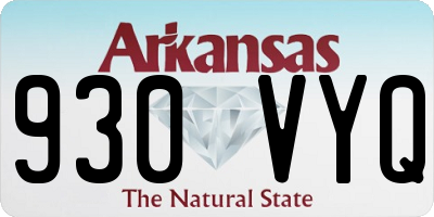 AR license plate 930VYQ