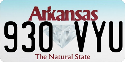 AR license plate 930VYU