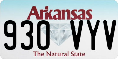 AR license plate 930VYV