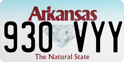 AR license plate 930VYY