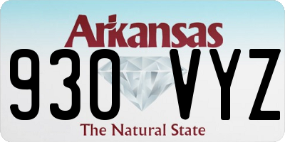 AR license plate 930VYZ