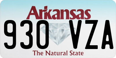 AR license plate 930VZA