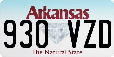 AR license plate 930VZD