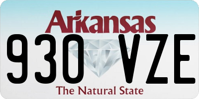 AR license plate 930VZE