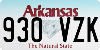AR license plate 930VZK