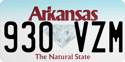 AR license plate 930VZM