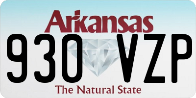 AR license plate 930VZP
