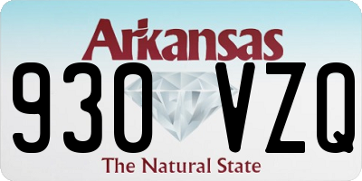 AR license plate 930VZQ
