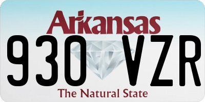 AR license plate 930VZR