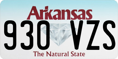 AR license plate 930VZS