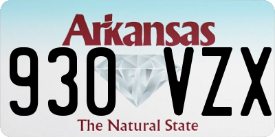 AR license plate 930VZX