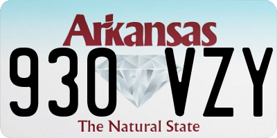 AR license plate 930VZY