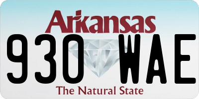 AR license plate 930WAE