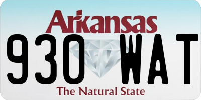 AR license plate 930WAT