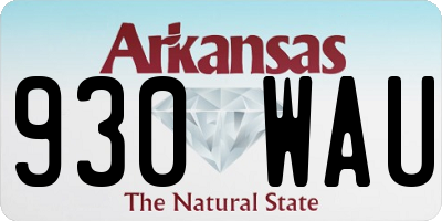 AR license plate 930WAU