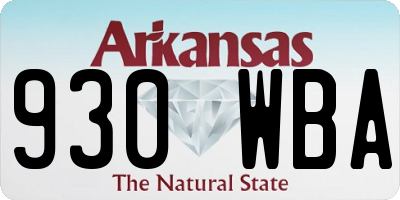 AR license plate 930WBA