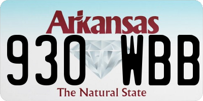 AR license plate 930WBB