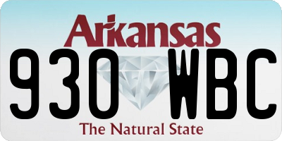 AR license plate 930WBC