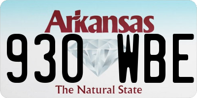 AR license plate 930WBE