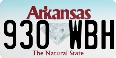 AR license plate 930WBH