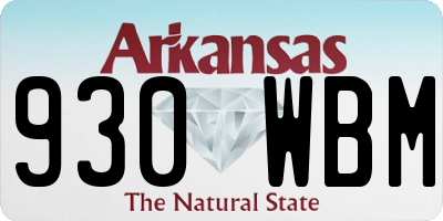 AR license plate 930WBM