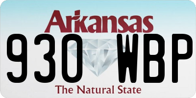 AR license plate 930WBP