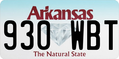 AR license plate 930WBT