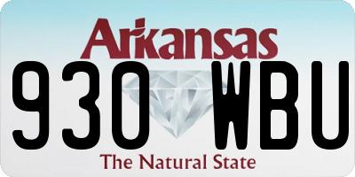 AR license plate 930WBU