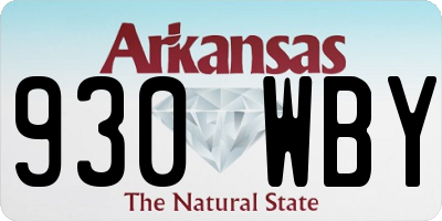 AR license plate 930WBY
