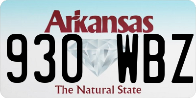 AR license plate 930WBZ