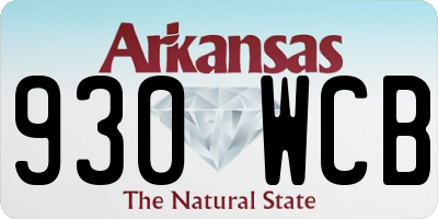 AR license plate 930WCB