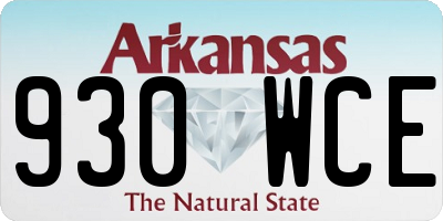 AR license plate 930WCE