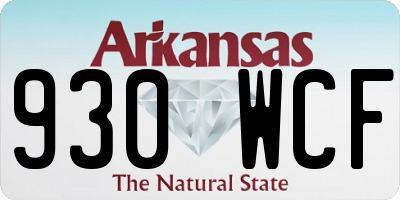 AR license plate 930WCF
