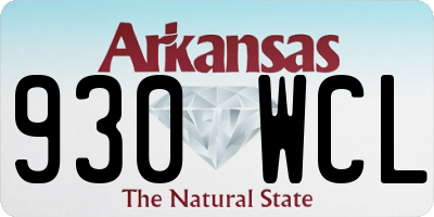 AR license plate 930WCL