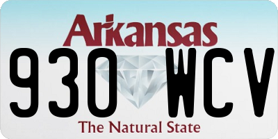 AR license plate 930WCV