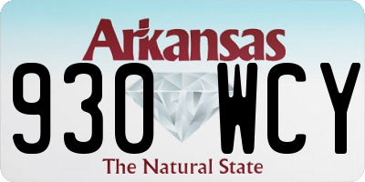 AR license plate 930WCY