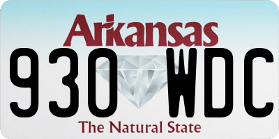 AR license plate 930WDC