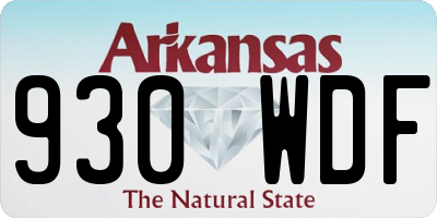 AR license plate 930WDF