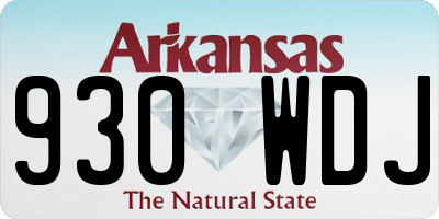 AR license plate 930WDJ