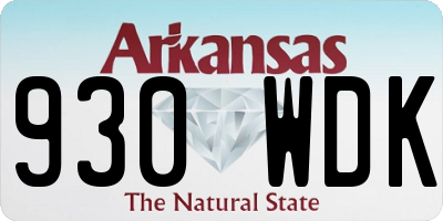 AR license plate 930WDK