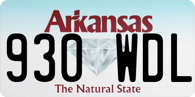 AR license plate 930WDL