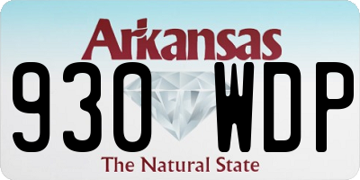 AR license plate 930WDP