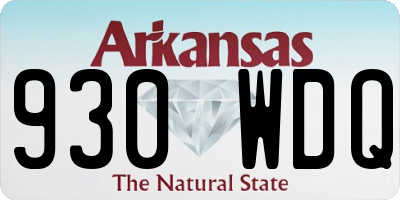 AR license plate 930WDQ