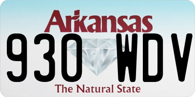 AR license plate 930WDV