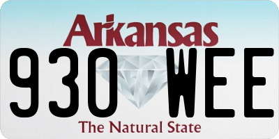 AR license plate 930WEE