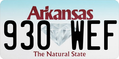 AR license plate 930WEF