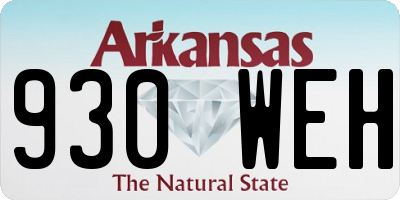 AR license plate 930WEH