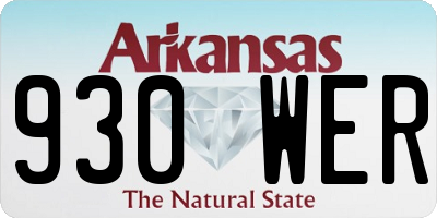 AR license plate 930WER