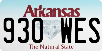 AR license plate 930WES