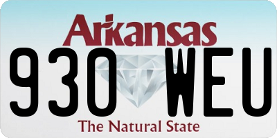 AR license plate 930WEU